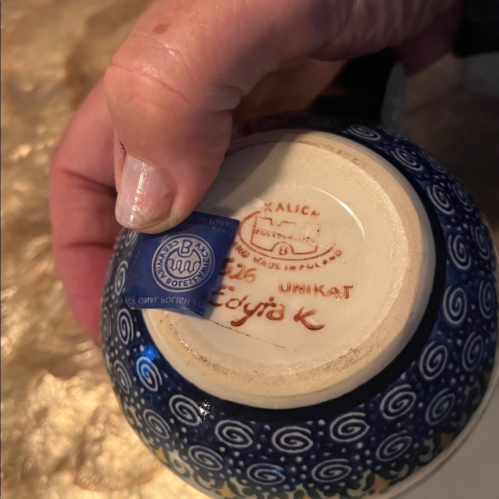Boleslawiec Unikat mug Polish Pottery Hand Made - Picture 5 of 7